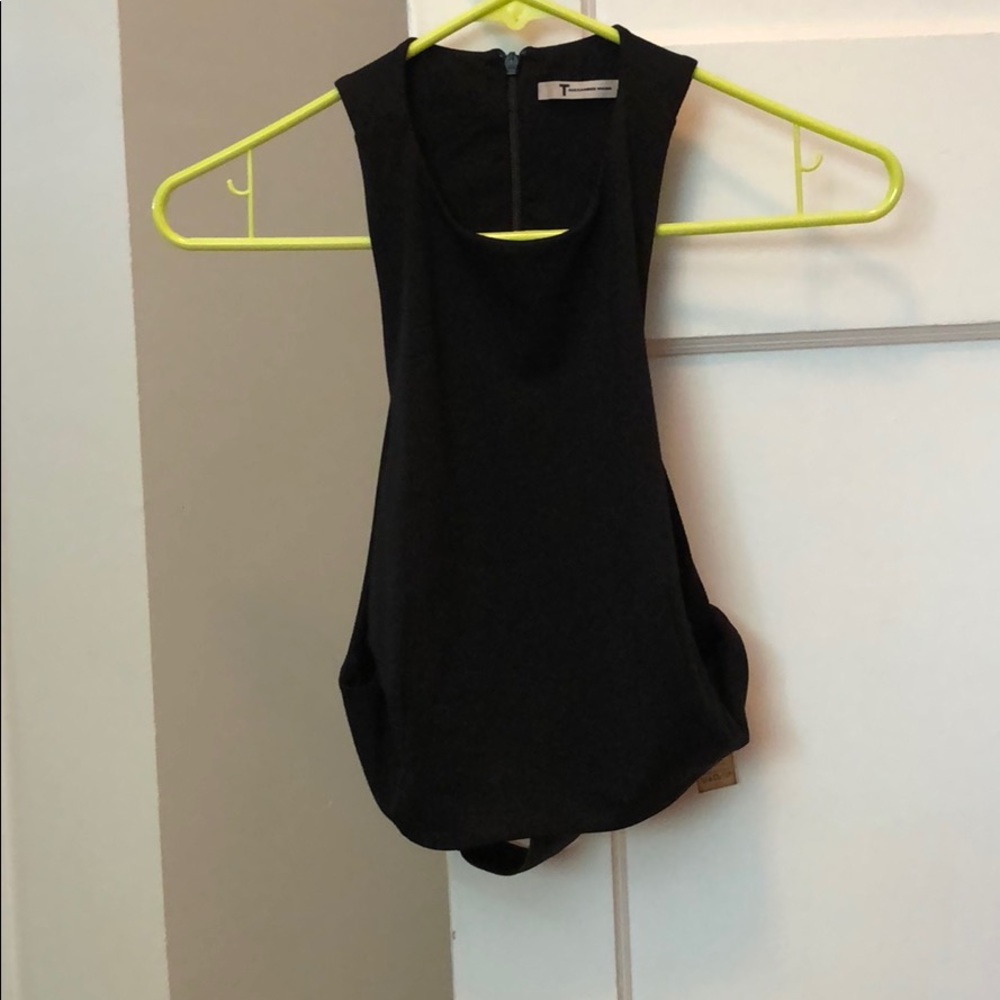 Alexander Wang luxe pont crop top